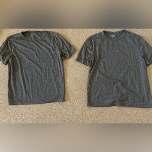 2x Old Navy Active Heather Gray Tee